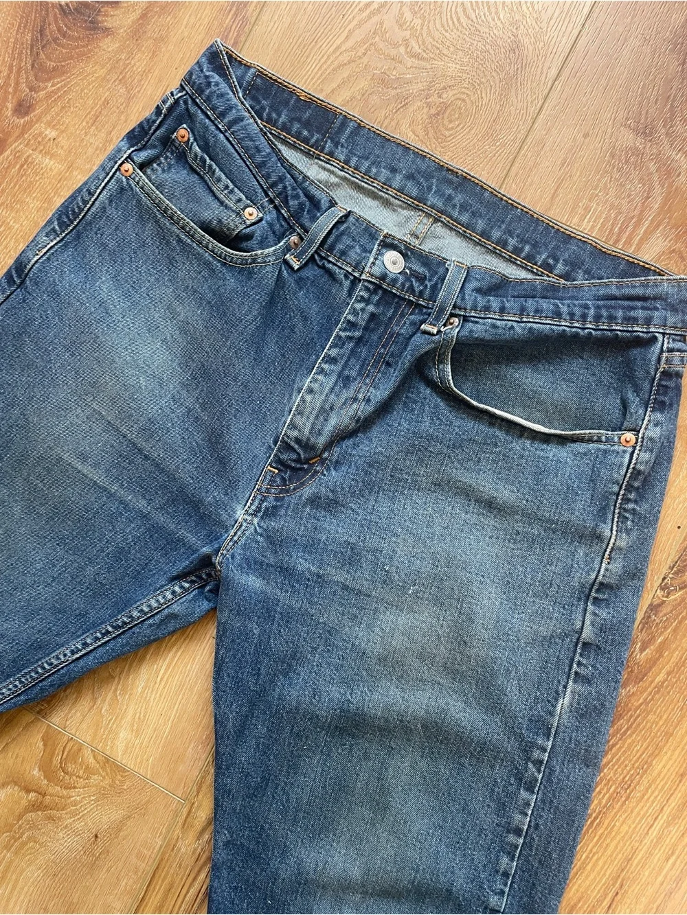 Levi's Dark Blue Straight Leg Jeans